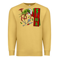 Antique Gold Christmas Character Premium Sweatshirt - NancyCooperArtShop