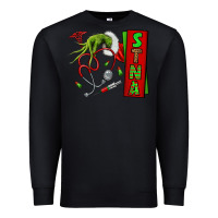 Black Christmas Character Premium Sweatshirt - NancyCooperArtShop