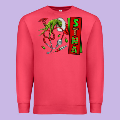 Christmas Character Premium Sweatshirt Designed By Nancycooperartshop