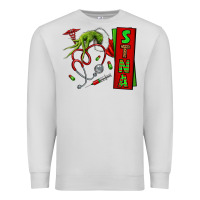 Dove Grey Christmas Character Premium Sweatshirt - NancyCooperArtShop
