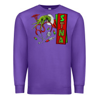 Purple Christmas Character Premium Sweatshirt - NancyCooperArtShop