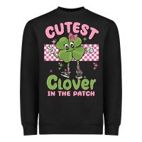 Black cutest clover in the patch Heavyweight Sweatshirt - MaliasSmallBusiness