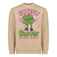 Mushroom cutest clover in the patch Heavyweight Sweatshirt - MaliasSmallBusiness