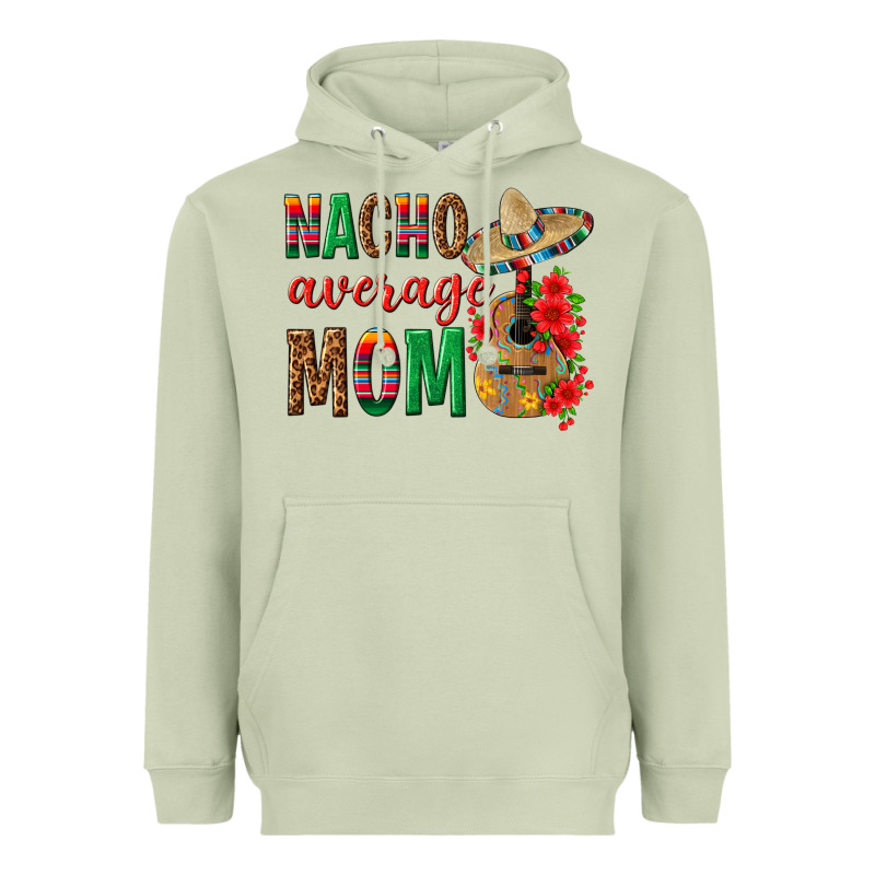 Nacho Average Mom Heavyweight Hoodie by texasbilliewilder | Teevron