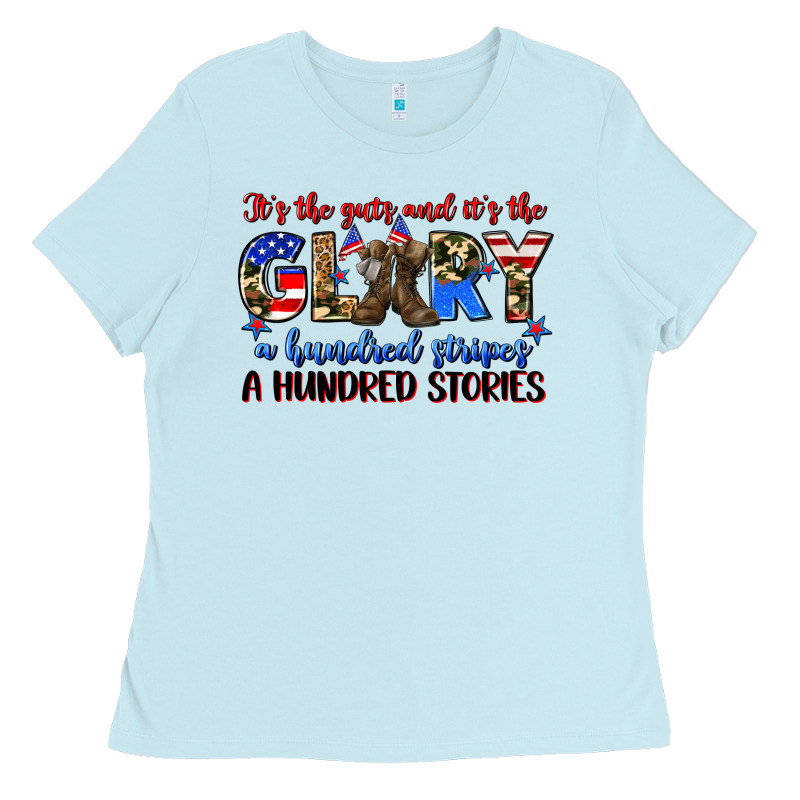 It's The Guts And It's The Glory A Hundred Stripes Ladies Tee by Zillion Design Studio | Teevron