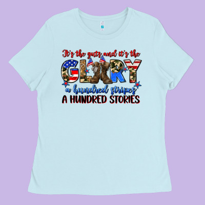 It's The Guts And It's The Glory A Hundred Stripes Ladies Tee Designed By Zillion Design Studio