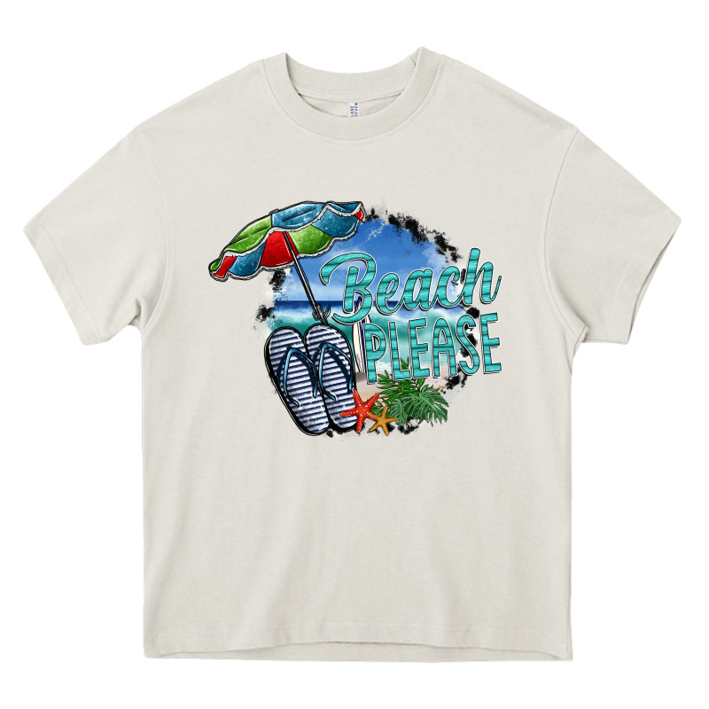 Beach Please Heavy Core Tee by SublimationCraftShop | Teevron