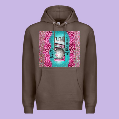 For The Love Of The Game With Volleyball Tumbler Tbs Premium Hoodie Designed By Tumblerdesignbyshophia