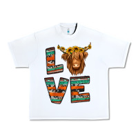 White love highland cow Urban Heavy Tee - Jasminsmagicworld