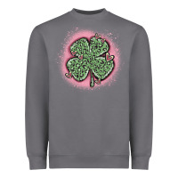 Storm leopard shamrocks with hearts Heavyweight Sweatshirt - MaliasSmallBusiness