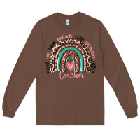 Chestnut teacher rainbow Long Sleeve Tee - MaliasSmallBusiness