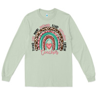 Matcha teacher rainbow Long Sleeve Tee - MaliasSmallBusiness