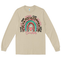 Mushroom teacher rainbow Long Sleeve Tee - MaliasSmallBusiness