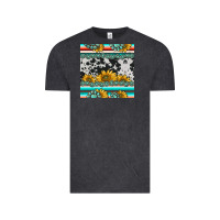 Vintage Black sunflower cowhide serape coaster Vintage Tee - BarkalooDesign