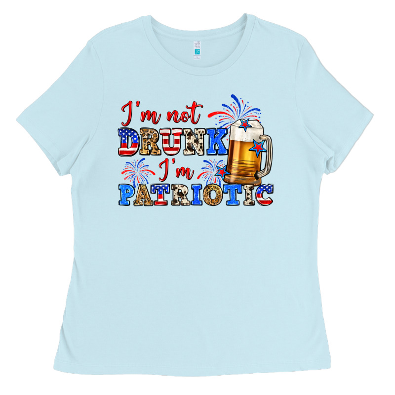 I'm Not Drunk I'm Patriotic Zillion Ladies Tee by Zillion Design Studio | Teevron