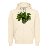 Sandshell Peace Lily Zipper Hoodie - LillyAllenDesigns