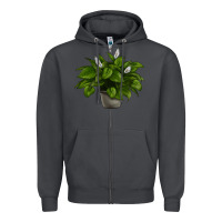 Peace Lily Zipper Hoodie | Teevron