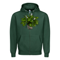 Sports Green Peace Lily Zipper Hoodie - LillyAllenDesigns