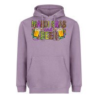 Lavender Mardi Gras and beer Heavyweight Hoodie - NancyCooperArtShop