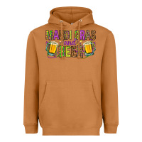 Meerkat Mardi Gras and beer Heavyweight Hoodie - NancyCooperArtShop