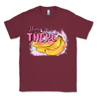 Burgundy hang in there Classic Tee - MaliasSmallBusiness