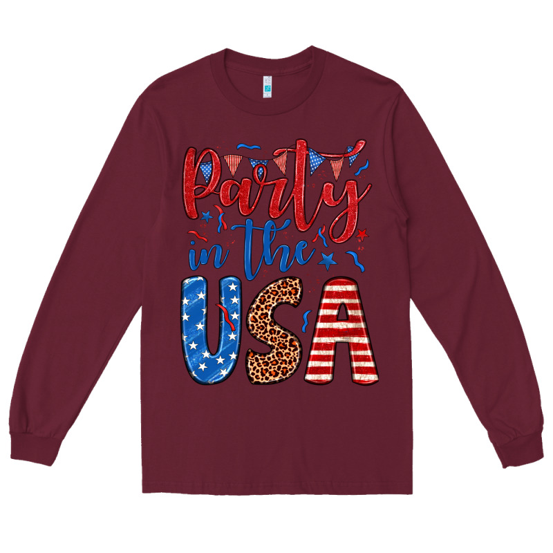 Party In The Usa Long Sleeve Tee by JahusDesignShop | Teevron