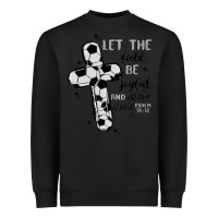 Black soccer Heavyweight Sweatshirt - MaliasSmallBusiness