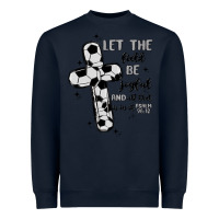 Navy soccer Heavyweight Sweatshirt - MaliasSmallBusiness