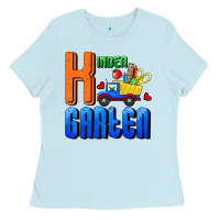 Baby Blue kindergarten Ladies Tee - RanaPortraitStore