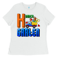 White kindergarten Ladies Tee - RanaPortraitStore