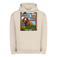 Pigment French Oak western just a girl who loves horses Urban Hoodie - OliviaCreatesArt