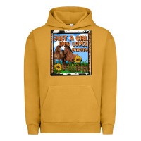 Pigment Peanut Butter western just a girl who loves horses Urban Hoodie - OliviaCreatesArt