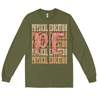 Army Green physical education Long Sleeve Tee - MaliasSmallBusiness