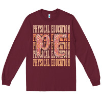 Burgundy physical education Long Sleeve Tee - MaliasSmallBusiness