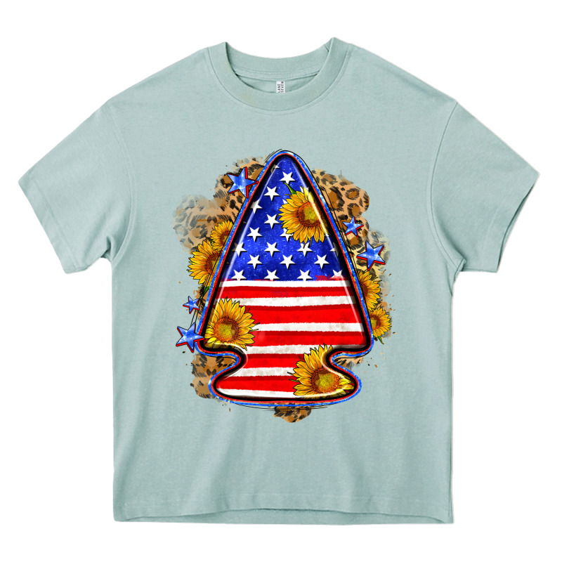 American Flag Arrowhead Heavy Core Tee by Neo Western | Teevron
