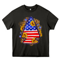 Asphalt American flag arrowhead Heavy Core Tee - Neo Western