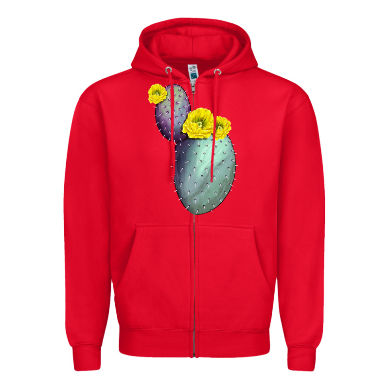 Opunthia Santa Rita Cactus Zipper Hoodie by LillyAllenDesigns | Teevron