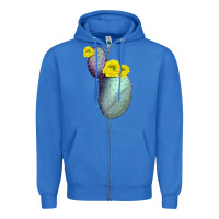 True Royal Opunthia Santa Rita Cactus Zipper Hoodie - LillyAllenDesigns