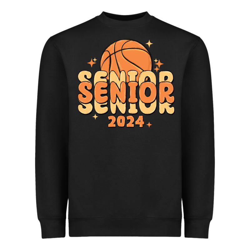 Basketball Senior 2024 Heavyweight Sweatshirt by MaliasSmallBusiness | Teevron