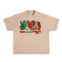 Burro peace love Christmas cakes Urban Heavy Tee - AdoDesignShop