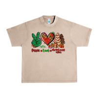 French Oak peace love Christmas cakes Urban Heavy Tee - AdoDesignShop