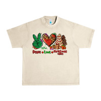 Sandshell peace love Christmas cakes Urban Heavy Tee - AdoDesignShop