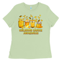 Childhood Cancer Awareness Coffee Cups Ladies Tee | Teevron