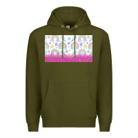 Army Green doodle doodle rainbow Premium Hoodie - TumblerDesignByShophia