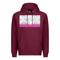 Burgundy doodle doodle rainbow Premium Hoodie - TumblerDesignByShophia