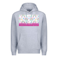 Heather Grey doodle doodle rainbow Premium Hoodie - TumblerDesignByShophia