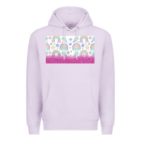 Lilac doodle doodle rainbow Premium Hoodie - TumblerDesignByShophia