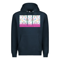 Navy doodle doodle rainbow Premium Hoodie - TumblerDesignByShophia