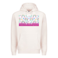 Pale Pink doodle doodle rainbow Premium Hoodie - TumblerDesignByShophia