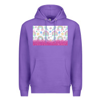 Purple doodle doodle rainbow Premium Hoodie - TumblerDesignByShophia